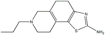 2-Amino-4,5,6,7,8,9-hexahydro-7-propyl-1-thia-3,7-diaza-1H-cyclopenta[a]naphthalene Structure