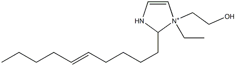 2-(5-Decenyl)-1-ethyl-1-(2-hydroxyethyl)-4-imidazoline-1-ium,,结构式