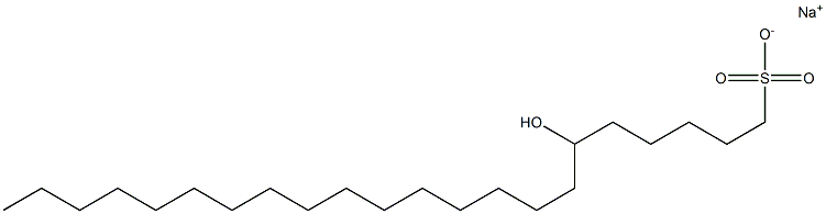 6-Hydroxydocosane-1-sulfonic acid sodium salt Struktur