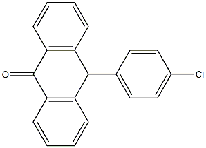 10-(4-クロロフェニル)アントロン 化学構造式