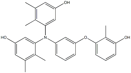 N,N-Bis(5-hydroxy-2,3-dimethylphenyl)-3-(3-hydroxy-2-methylphenoxy)benzenamine|