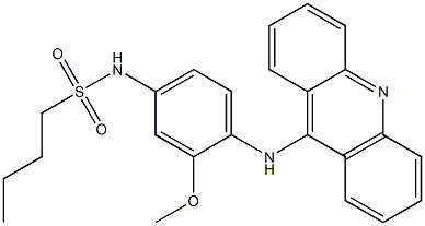 N-[4-(Acridin-9-ylamino)-3-methoxyphenyl]-1-butanesulfonamide