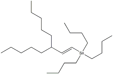 (E)-1-(Tributylstannyl)-2-(undecan-6-yl)ethene Structure