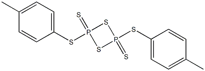 2,4-Bis(p-tolylthio)-1,3,2,4-dithiadiphosphetane 2,4-bissulfide 结构式