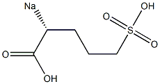 [R,(-)]-2-Sodiosulfovaleric acid Struktur