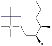 (2S,3R)-1-[(tert-Butyldimethylsilyl)oxy]-3-iodohexan-2-ol Struktur