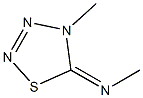 N,4-Dimethyl-1,2,3,4-thiatriazol-5(4H)-imine,,结构式