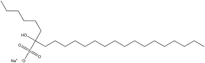 7-ヒドロキシテトラコサン-7-スルホン酸ナトリウム 化学構造式