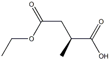[S,(-)]-2-Methylsuccinic acid 4-ethyl ester Struktur