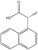 (R)-2-(1-ナフチル)プロパン酸 化学構造式