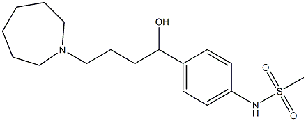 4-(1-Azacycloheptan-1-yl)-1-(4-methylsulfonylaminophenyl)-1-butanol