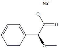 [S,(+)]-Methoxy(phenyl)acetic acid sodium salt Structure