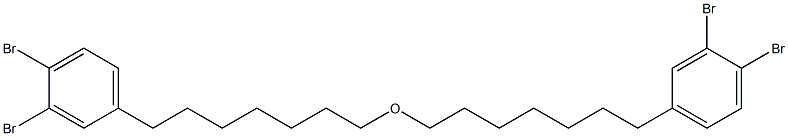 3,4-ジブロモフェニルヘプチルエーテル 化学構造式