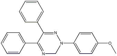 5,6-Diphenyl-2-(p-methoxyphenyl)-2,3-dihydro-1,2,4-triazine Structure