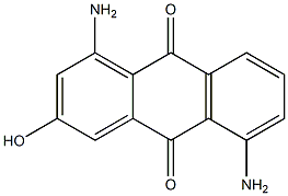 2-ヒドロキシ-4,8-ジアミノアントラキノン 化学構造式