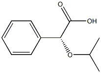 [R,(-)]-Isopropyloxyphenylacetic acid Struktur