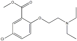 5-Chloro-2-[2-(diethylamino)ethoxy]benzoic acid methyl ester 结构式