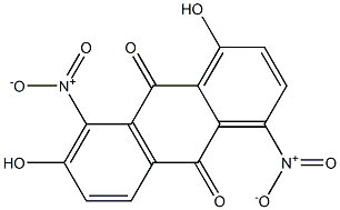 1,7-Dihydroxy-4,8-dinitroanthraquinone Structure