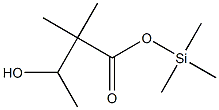 2,2-ジメチル-3-ヒドロキシ酪酸(トリメチルシリル) 化学構造式