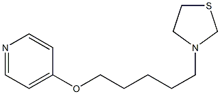 4-[[5-(3-Thiazolidinyl)pentyl]oxy]pyridine Structure