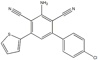 2-Amino-4-(4-chlorophenyl)-6-(2-thienyl)benzene-1,3-dicarbonitrile