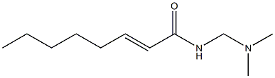 N-[(Dimethylamino)methyl]-2-octenamide,,结构式