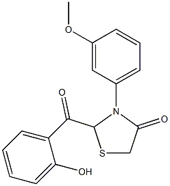 2-(2-Hydroxybenzoyl)-3-(3-methoxyphenyl)thiazolidin-4-one