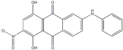 2-Anilino-5,8-dihydroxy-6-nitroanthraquinone Structure