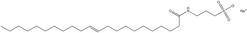 3-[(1-Oxo-11-docosen-1-yl)amino]-1-propanesulfonic acid sodium salt Structure