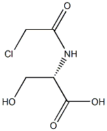 (S)-2-[(Chloroacetyl)amino]-3-hydroxypropanoic acid,,结构式