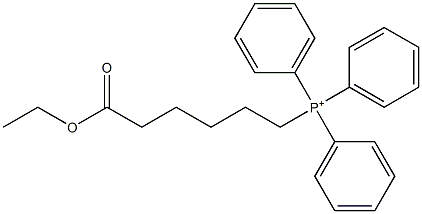 (5-Ethoxycarbonyl-pentyl)-triphenyl-phosphonium,,结构式