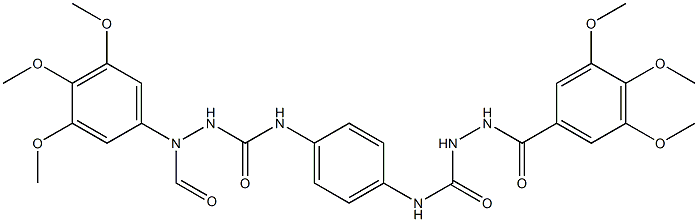 (3,4,5-Trimethoxyphenyl)-N-(((4-((((3,4,5-trimethoxyphenyl)carbonylamino)amino)carbonylamino)phenyl)amino)carbonylamino)formamide