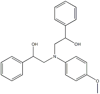 2-[(2-HYDROXY-2-PHENYL-ETHYL)-(4-METHOXY-PHENYL)-AMINO]-1-PHENYL-ETHANOL Structure