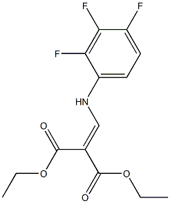 diethyl {[(2,3,4-trifluorophenyl)amino]methylene}malonate 结构式