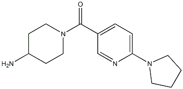 (4-AMINO-1-PIPERIDINYL)[6-(1-PYRROLIDINYL)-3-PYRIDINYL]-METHANONE Structure