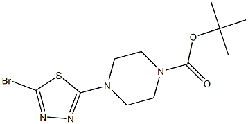 1-Boc-4-(5-bromo[1,3,4]thiadiazol-2-yl)piperazine Structure