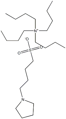 Tetrabutylammonium 4-(n-pyrrolidinyl)butane sulfonate Structure