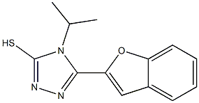 5-Benzofuran-2-yl-4-isopropyl-4H-[1,2,4]triazole-3-thiol|