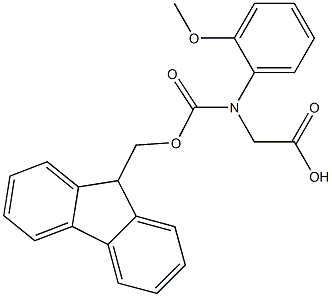 Fmoc-DL-(2-methoxyphenyl)glycine 结构式