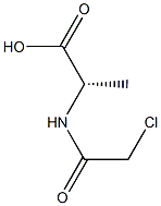 N-(2-Chloroacetyl)alanine Structure