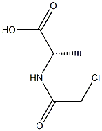 N-(2-Chloroacetyl)alanine 化学構造式