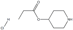 4-Piperidinyl propanoate hydrochloride 结构式