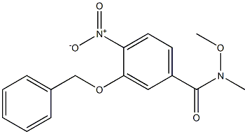 3-(Benzyloxy)-N-methoxy-N-methyl-4-nitrobenzenecarboxamide