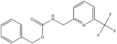 benzyl ((6-(trifluoromethyl)pyridin-2-yl)methyl)carbamate Structure