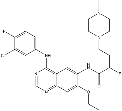 (E)-N-(4-(3-chloro-4-fluorophenylamino)-7-ethoxyquinazolin-6-yl)-2-fluoro-4-(4-methylpiperazin-1-yl)but-2-enamide