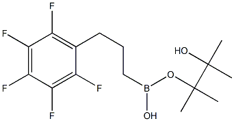3-Pentafluorophenyl-1-propylboronic acid pinacol ester, 96% 化学構造式