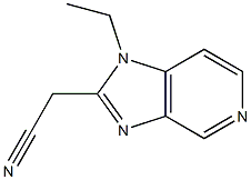 2-(1-ethyl-1H-imidazo[4,5-c]pyridin-2-yl)acetonitrile Structure