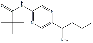 N-(5-(1-aminobutyl)pyrazin-2-yl)pivalamide Struktur