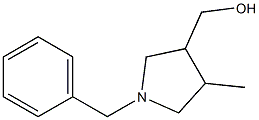 (1-Benzyl-4-methyl-pyrrolidin-3-yl)-methanol 化学構造式