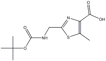 2-((tert-butoxycarbonylamino)methyl)-5-methylthiazole-4-carboxylic acid
